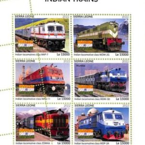 A9384 - SIERRA LEONE -  ERROR MISPERF Stamp Sheet - 2022 - Trains, TRANSPORT