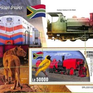 A9392 - SIERRA LEONE -  ERROR MISPERF Stamp Sheet - 2022- Trains, TRANSPORT