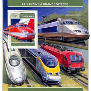 A9739 - TOGOLAISE - ERROR MISPERF Stamp Sheet  - 2017 -  TRAINS