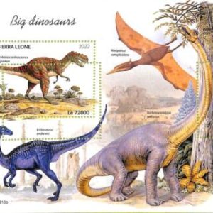 A9335 - SIERRA LEONE - ERROR MISPERF Stamp Sheet - 2022 - Big Dinosaurs