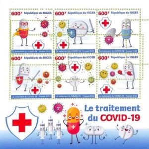 A9184 - NIGER - ERROR MISPERF Stamp Sheet -  2022 - Disease, MEDICINE