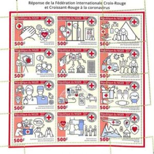 A9186 - NIGER - ERROR MISPERF Stamp Sheet -  2022 - Disease, MEDICINE, RED CROSS