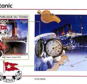 A9561 - TCHAD -  ERROR MISPERF Stamp Sheet - 2021 - Titanic