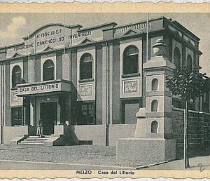 CARTOLINA d'Epoca MILANO - Melzo : CASA DEL LITORIO