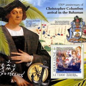 A9375 - SIERRA LEONE -  ERROR MISPERF Stamp Sheet - 2022 - Christopher Columbus