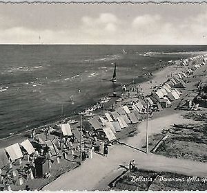 CARTOLINA d'Epoca - RIMINI provincia : Bellaria 1952