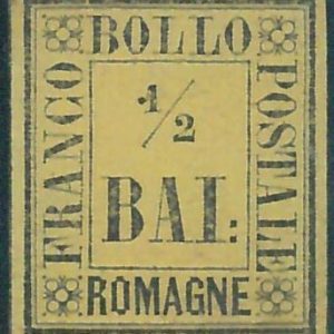 87747  - Francobolli ANTICHI STATI -  ROMAGNE : Sassone 1 NUOVO non LINGUELLATO