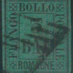87751  - Francobolli ANTICHI STATI -  ROMAGNE : Sassone  4 Usato  BELLO! Diena