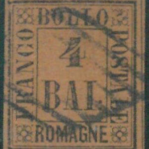 87752  - Francobolli ANTICHI STATI -  ROMAGNE : Sassone 5 Usato  BELLO! Diena