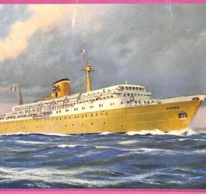 af8058 - ITALY - VINTAGE POSTCARD Ansichtskarten - 1968 - Ship  "Appia" NAVI