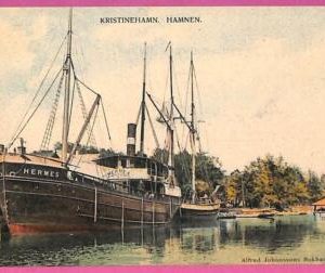 af8126 - SWEDEN -  VINTAGE POSTCARD  - Ship "HERMES"  Kristinehamn