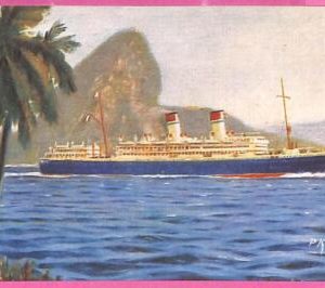 af8122 - ITALY - VINTAGE POSTCARD Ansichtskarten - Ship "Duilio" Navi