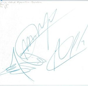 59624 - AUTOGRAPH - FOOTBALL -  F.C. BARCELLONA: de la Peña, Celades, Reiziger