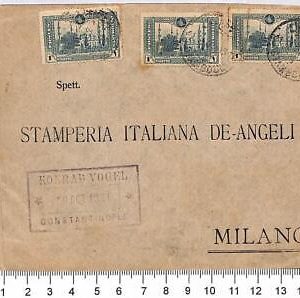 P0898 - TURKEY - Postal History - Cover to Italy: 11 Piaster 40 Para - 1921