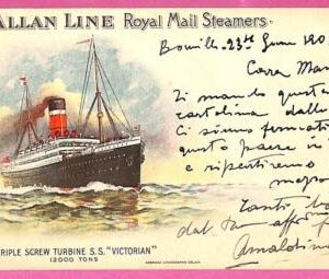 af8068 - GB - VINTAGE POSTCARD Ansichtskarten - 1905 - SHIP "Victorian" Navi