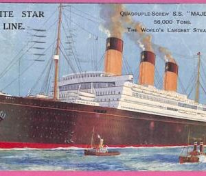 af8100 - FRANCE- VINTAGE POSTCARD Ansichtskarten - Ship "Majestic"