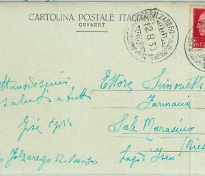 97948 -  REGNO -  storia postale - Annullo ALBERGO MARMOLADA Belluno CARTOLINA