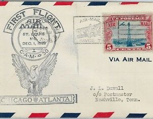 60118 - USA -  First Flight COVER: CHICAGO - ATLANTA: St LOUIS - AMC: 30 E8