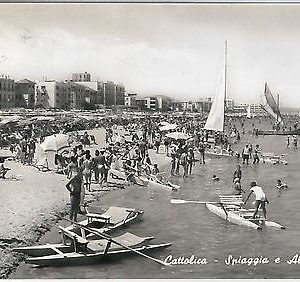 CARTOLINA d'Epoca - RIMINI provincia : Cattolica 1958