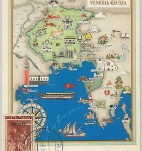 45970   Trieste AMG FTT : MAXIMUM CARD 1952 - Serie LAVORO: FRIULI VENEZIA G