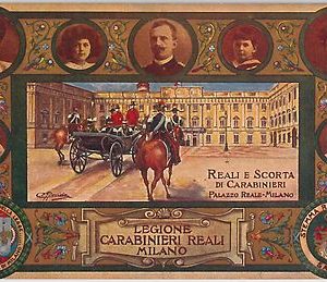 CARTOLINA d'Epoca - MILITARE REGGIMENTALE : Milano CARABINIERI REALI