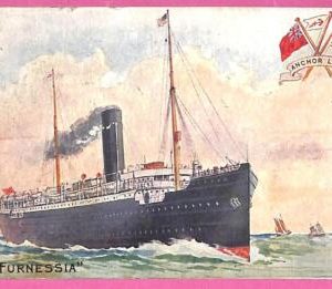 af8134 - USA - VINTAGE POSTCARD Ansichtskarten - 1909 -  Ship "Furnessia" Navi