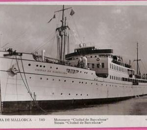 af8138 - VINTAGE POSTCARD Ansichtskarten - Ship "Ciudad de Barcelona" Navi