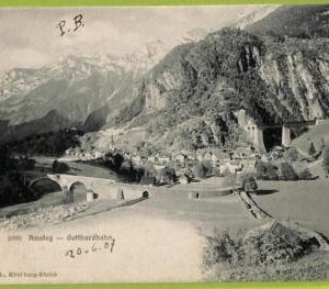 ad4711 - SWITZERLAND  - Ansichtskarten VINTAGE POSTCARD -  Gotthardbahn (URI)