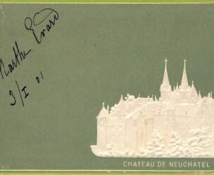 ad4854- SWITZERLAND  Schweitz - Ansichtskarten VINTAGE POSTCARD-Neuchatel -1901