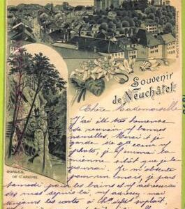 ad4857 - SWITZERLAND  Schweitz - Ansichtskarten VINTAGE POSTCARD-Neuchatel -1899