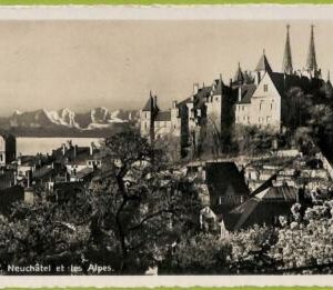 ad4845 - SWITZERLAND  Schweitz - Ansichtskarten VINTAGE POSTCARD-Neuchatel-1918