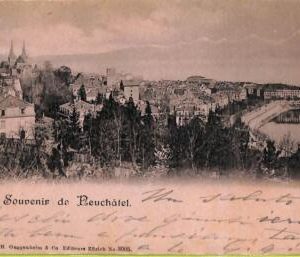 ad4863 - SWITZERLAND  Schweitz - Ansichtskarten VINTAGE POSTCARD-Neuchatel-1899
