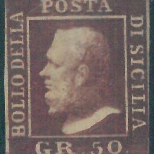 87796 - ANTICHI STATI: SICILIA - Sassone 14  NUOVO Linguellato - MOLTO BELLO