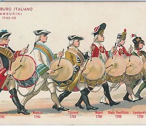 CARTOLINA d'Epoca - MILITARE  :  IL TAMBURO ITALIANO : Tamburini