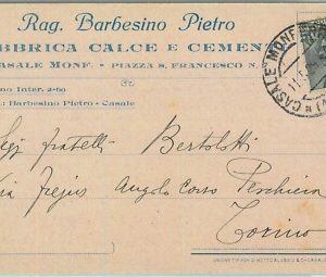 96980 - CARTOLINA d'Epoca - ALESSANDRIA provincia - CASALE MONFERRATO 1929