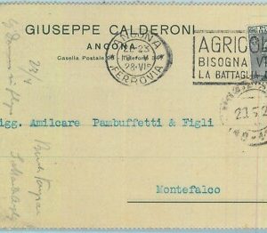 97300 - CARTOLINA d'Epoca -  ANCONA  Citta'  - Pubblicitaria 1928