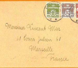 99117 - DÄNEMARK - POSTGESCHICHTE - BRIEF nach FRANKREICH 1938