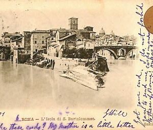 ab0680 - VINTAGE POSTKARTE - ROM Stadt: Insel S. Bartolommeo