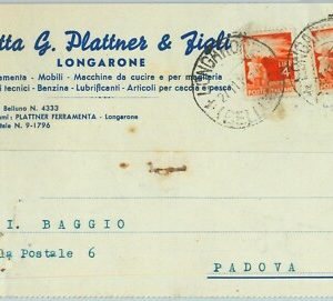 97974 - CARTOLINA d'Epoca -  BELLUNO Provincia - Pubblicitaria LONGARONE 1947
