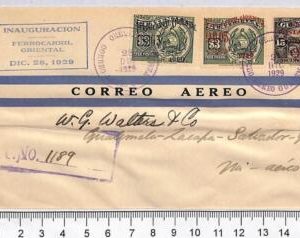 P0963 - GUATEMALA - POSTAL HISTORY - FDC COVER  1929 - TRAINS