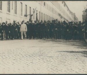 LIB166 - CARTOLINA d'Epoca FOTOGRAFICA Propaganda  - PNF Marcia su Roma