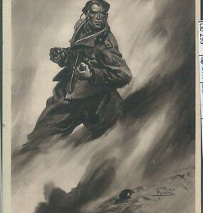 LIB293 - CARTOLINA d'Epoca MILITARE Propaganda Illustrata - PNF : PISANI 1944