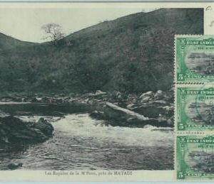 68803 - CONGO BELGE - Postal History - POSTCARD to STAIN 1908 - Blue Postmark!