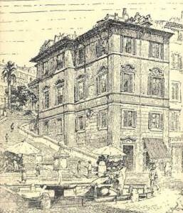 ab0893 - VINTAGE POSTCARD - ROME City: The Keats-Shelley Memorial Home