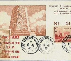 32300 - FRANCE - MAXIMUM CARD - Architecture :1938 - HAUDROY