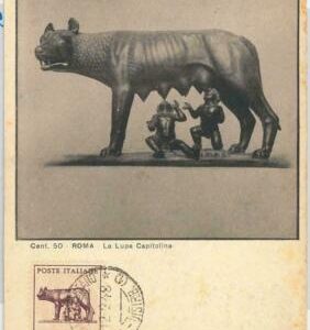 54550 - ITALY - POSTAL HISTORY: MAXIMUM CARD - 1948 HISTORY Roma LUPA