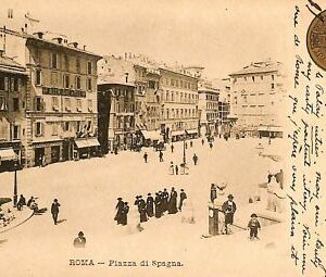 ab0686 - POSTAL VINTAGE - ROMA Ciudad: Piazza di Spagna