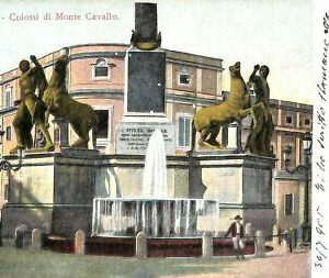 ab0793 - VINTAGE POSTCARD - ROME City: Colossi of Monte Cavallo