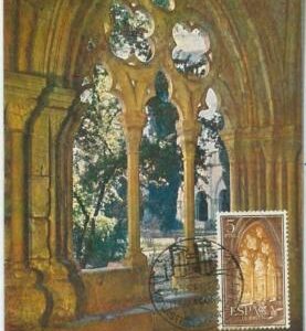 48318 - SPAIN - MAXIMUM CARD - Architecture: Poblet 1963 #2