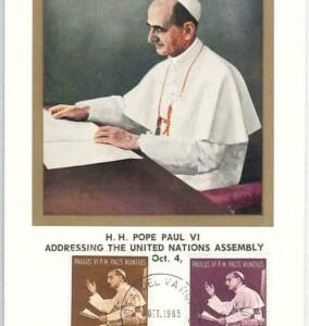 52734 - VATICANO - MAXIMUM CARD - 1965 RELIGION Pope Paul VI